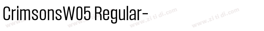 CrimsonsW05 Regular字体转换